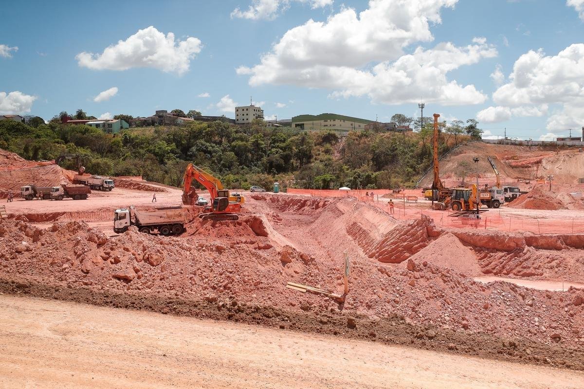 Atlético divulgou novas fotos das obras da Arena MRV