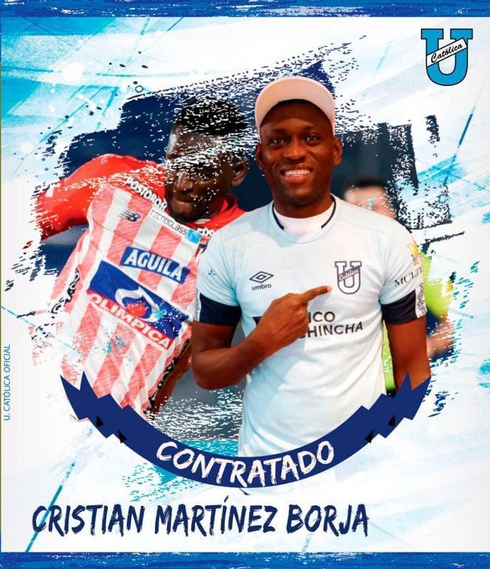 Cristian Borja, atacante (Universidad Catlica-EQU)