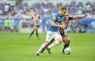 Fotos do jogo entre Cruzeiro e So Paulo