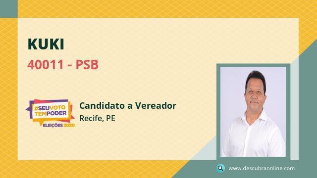 Ex-centroavante do Nutico, Kuki (PSB) recebeu 1.329 votos para vereador no Recife e no foi eleito.