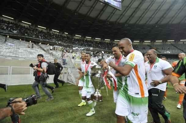 Imagens da comemorao do Amrica com a conquista do ttulo