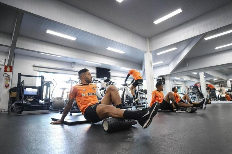 Fotos do treino do Atlético antes da viagem para a Argentina