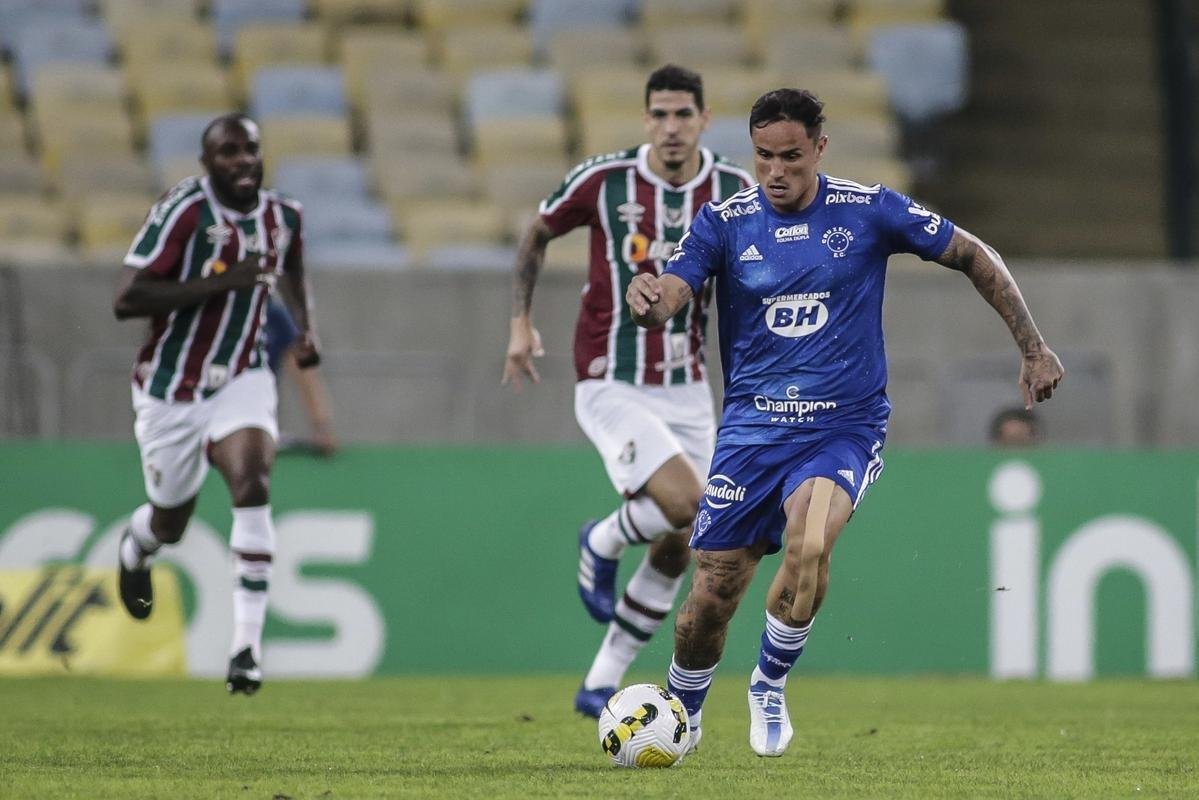 Fotos do jogo de ida das oitavas de final da Copa do Brasil, entre Fluminense e Cruzeiro, no Maracan, no Rio de Janeiro
