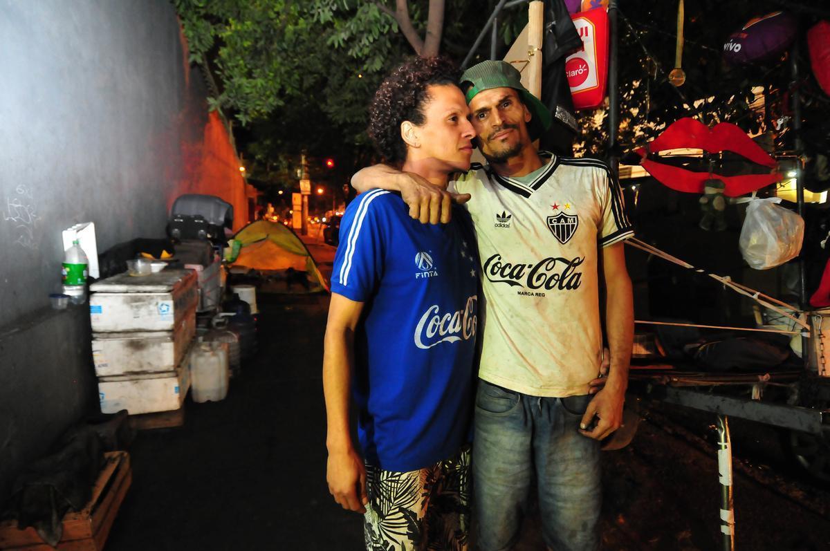 tila e Wanderlcio, que vivem em situao de rua