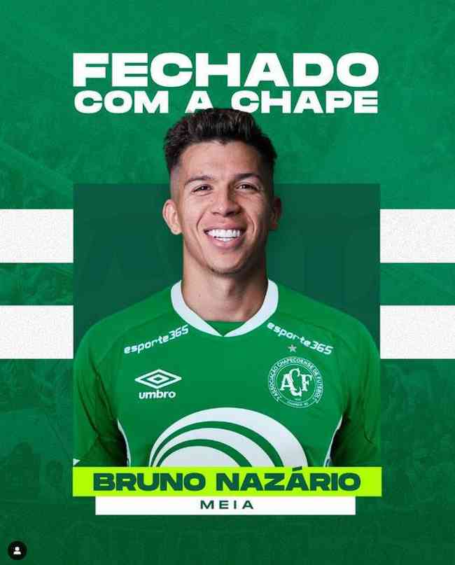 El Chapecoense fichó al mediocampista Bruno Naz