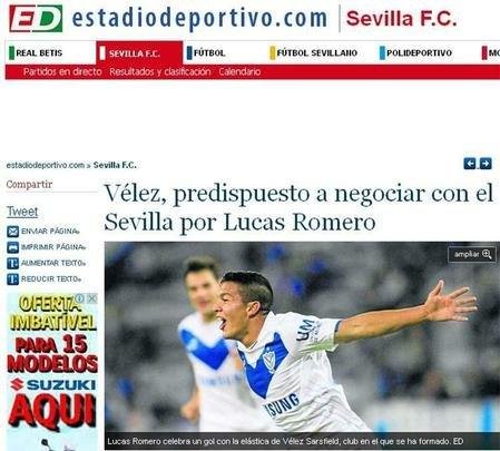 Sevilla esteve muito perto de contratar Romero ano passado