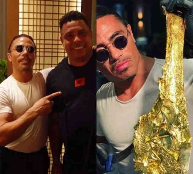 Ronaldo e carne folheada a ouro no Catar