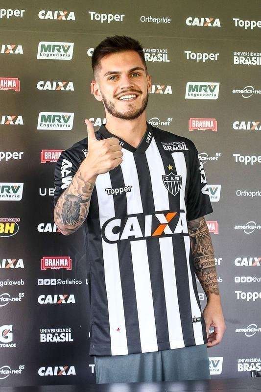 Apresentao do meia Nathan, novo jogador do Atltico