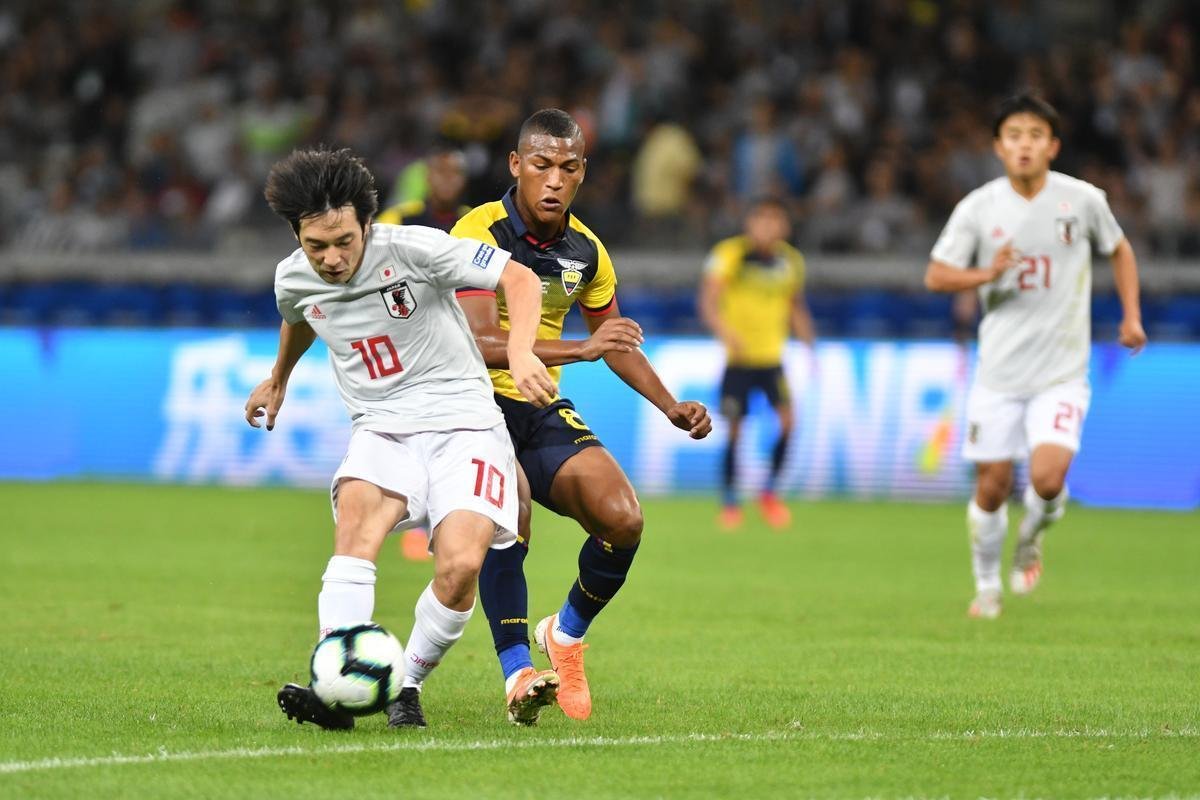 Equador e Japo se enfrentaram no Mineiro pela terceira rodada do Grupo C da Copa Amrica