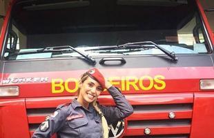 Lu Gatuza segue carreira militar no Corpo de Bombeiros h cinco anos