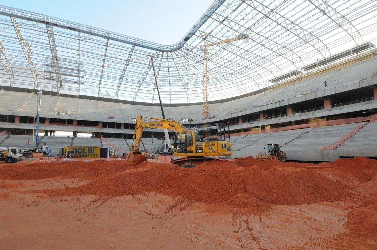 Futuro estdio do Galo, Aena MRV est com 60% das obras concludas