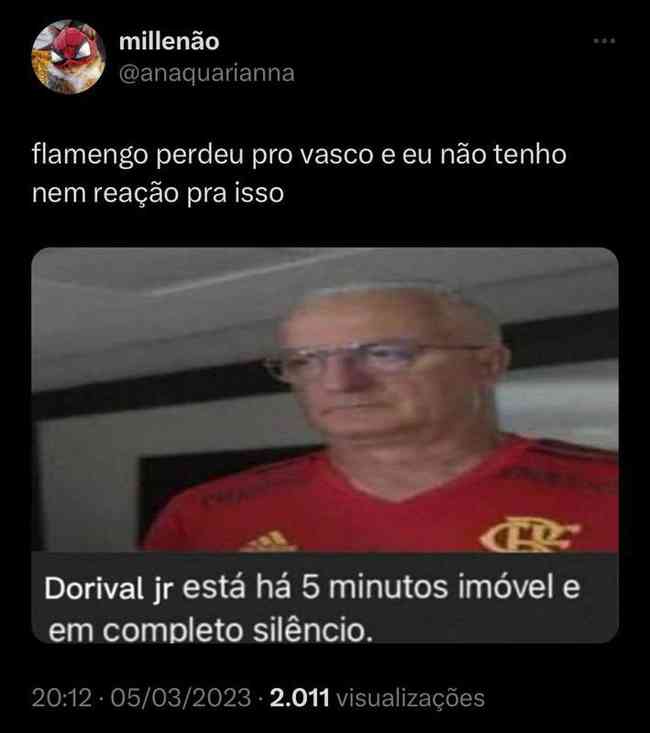 Vasco não é perdoado em memes após vice para o Flamengo