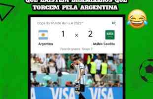 Os memes da derrota da Argentina por 2 a 1 para a Arbia Saudita, na estreia da Copa do Mundo