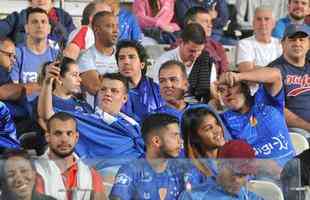 Imagens das torcidas de Cruzeiro e Corinthians no Mineiro