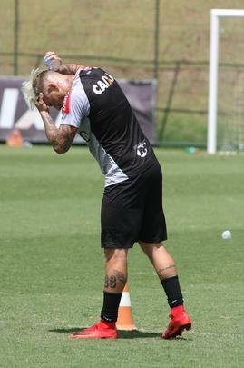 Imagens do treino do Atltico