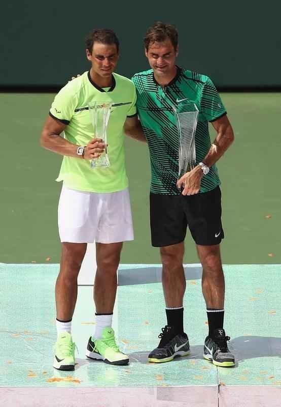 Aps levar a melhor sobre o espanhol na deciso do Aberto da Austrlia e em Indian Wells, Federer provou que est em tima forma superando o rival novamente, desta vez por 2 sets a 0, parciais de 6/3 e 6/4, em uma hora e 35 minutos de partida.