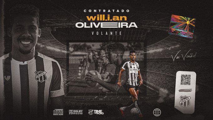 Willian Oliveira - Cear (Ex-Amrica) - Volante jogou no Amrica em 2017