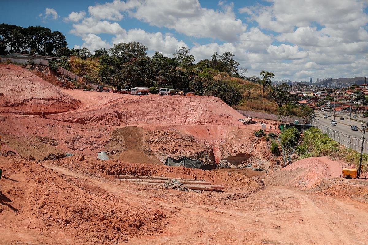 Atlético divulgou novas fotos das obras da Arena MRV