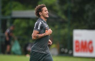 Jogadores do Atltico treinaram nesta tera-feira, vspera do jogo com o Defensor