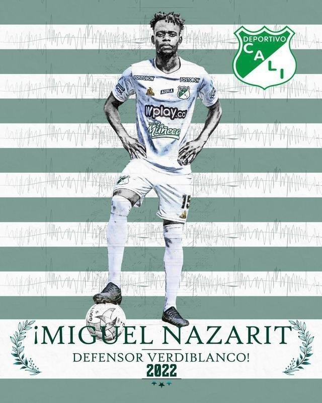 Miguel Nazarit, zagueiro (Deportivo Cali-COL)