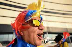 Torcedores do Equador no jogo de abertura da Copa do Mundo