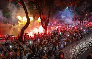 Bastidores da festa do Atlético em comemoração ao título brasileiro