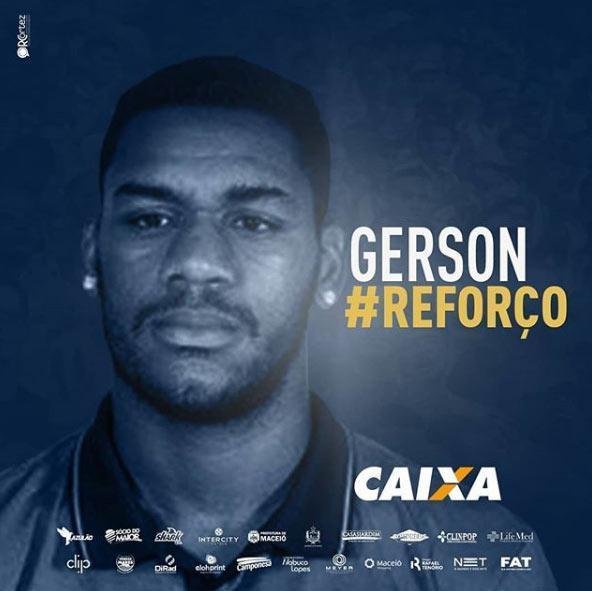 O CSA apresentou o zagueiro Gerson, de 26 anos, que estava no Lechia Gdansk, da Polnia