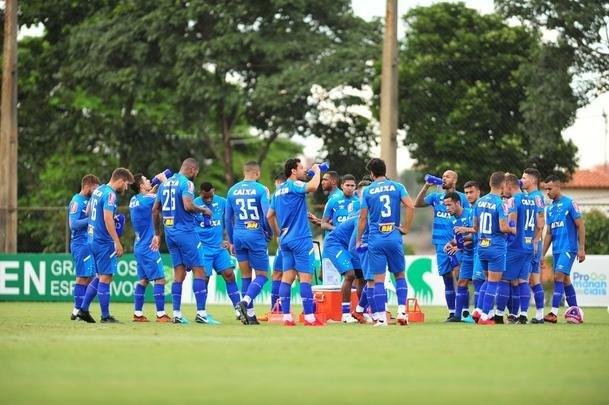 Cruzeiro encerrou nesta tera-feira (16/1) sua preparao para o jogo contra o Tupi