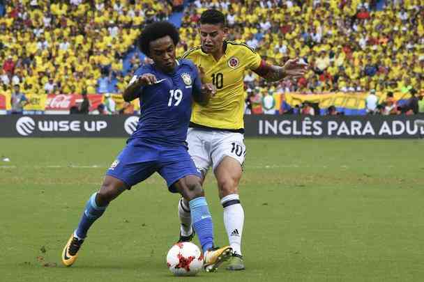 Brasil sai na frente com Willian, mas sofre empate da Colmbia com Falcao Garcia: resultado justo