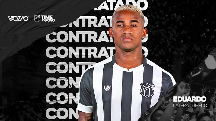 O Ceará anunciou a contratação do lateral-direito Eduardo, que estava na Chapecoense