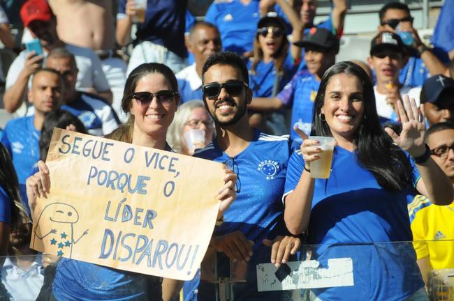 Cruzeiro x Bahia: fotos da torcida da Raposa no Mineiro