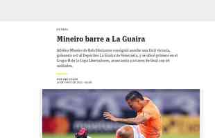 ABC (Paraguai) - 'Mineiro varre o La Guaira'