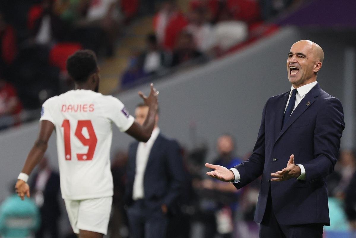 Fotos do jogo entre Blgica e Canad pelo Grupo F da Copa do Mundo