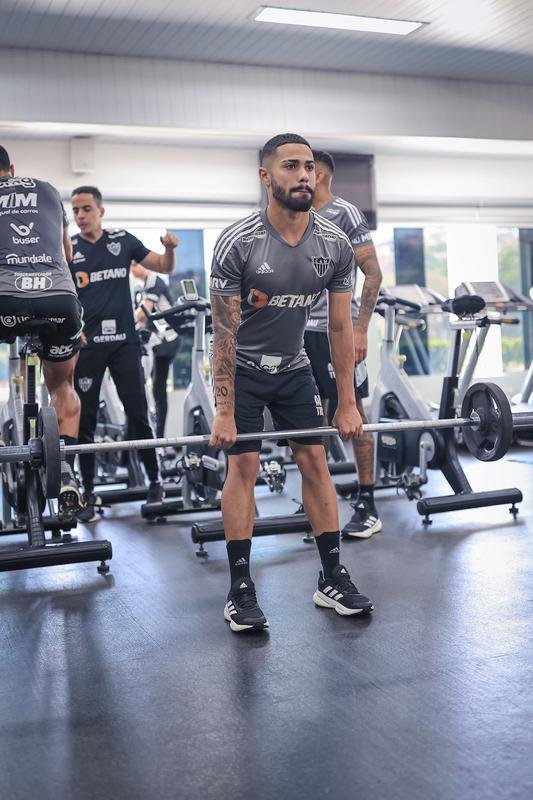 Treino do Atltico na Cidade do Galo, na manh desta tera-feira (11/10).