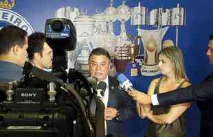 Novo presidente do Conselho Deliberativo do Cruzeiro, Zez Perrella concedeu entrevista