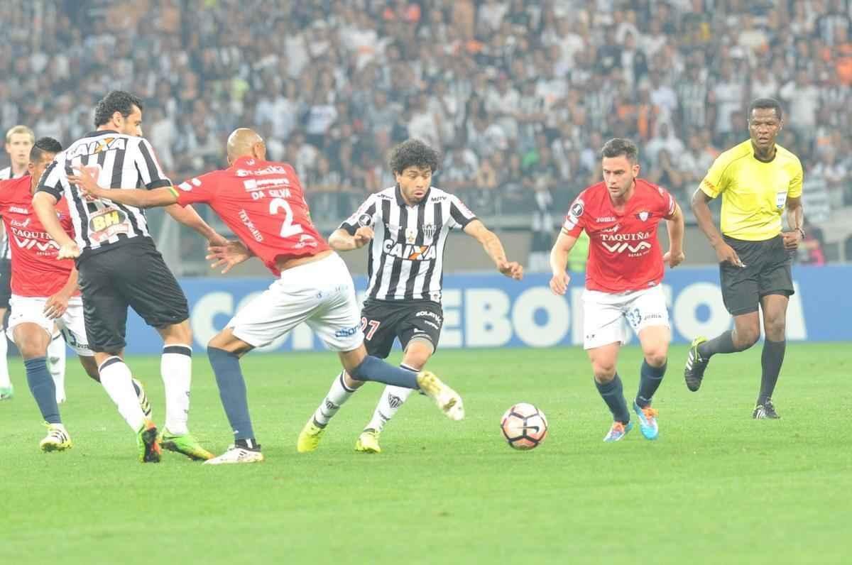 Atltico e Jorge Wilstermann se enfrentaram, no Mineiro, pelas oitavas de final da Libertadores