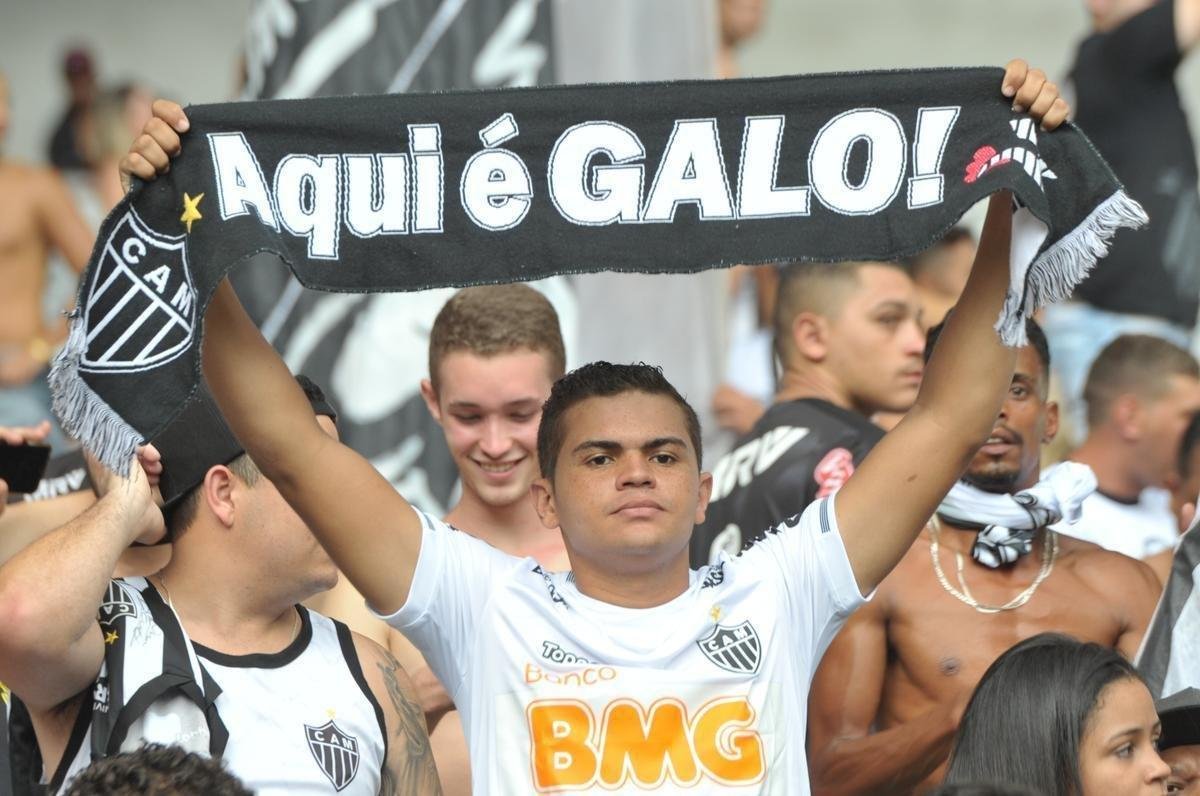 Fotos da torcida do Atltico na primeira final do Mineiro, contra o Cruzeiro, no Mineiro