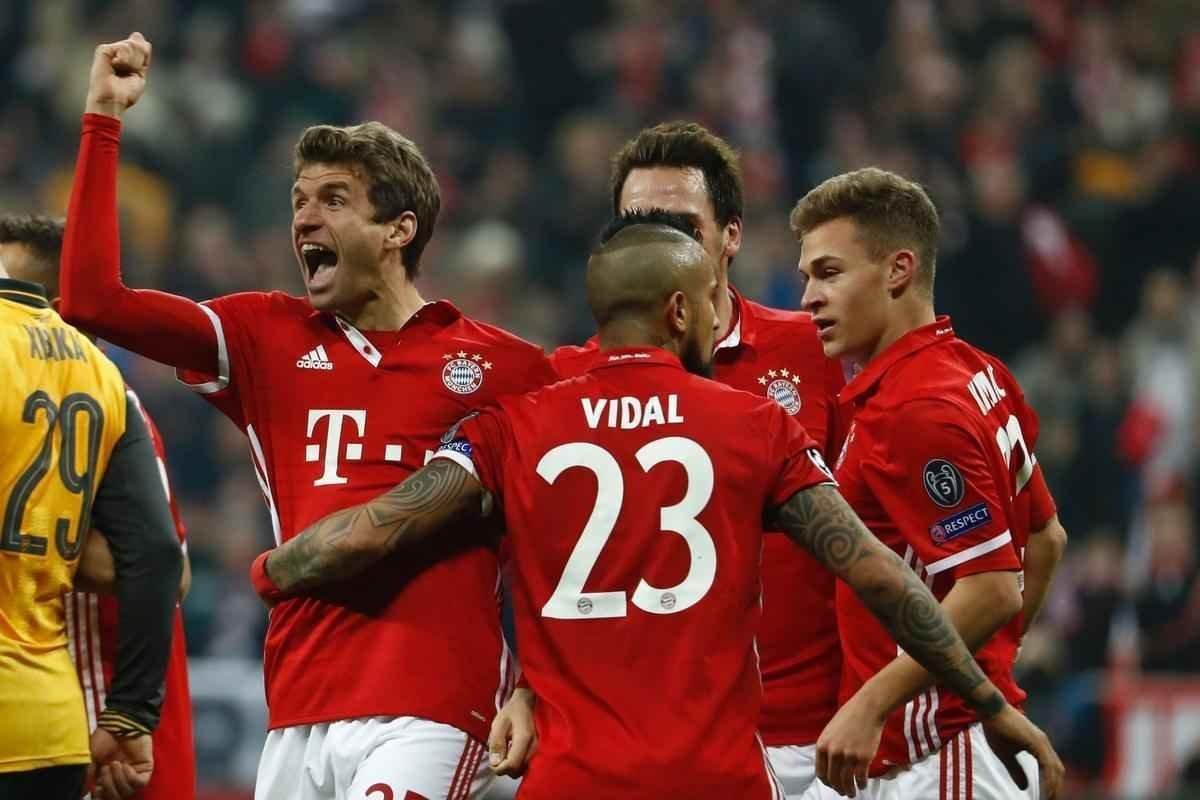 Thiago Alcntara (2), Robben, Lewandowski e Muller marcaram os gols alemes; Snchez descontou para o Arsenal