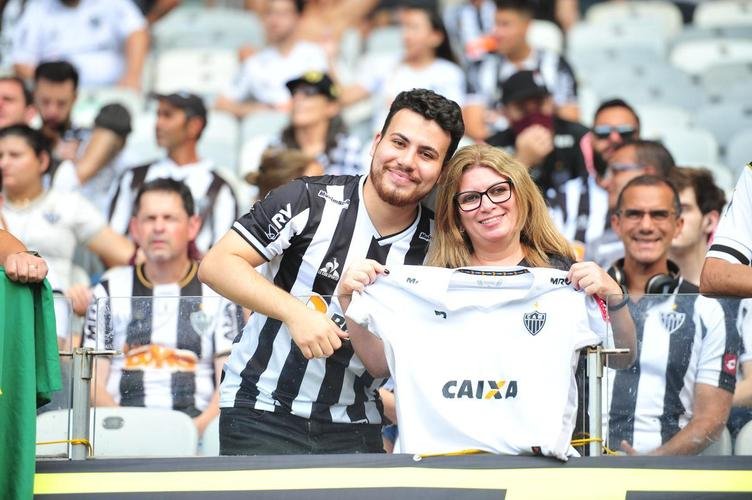 Torcida do Atltico no jogo de ida da final da Copa do Brasil de 2021, contra o Athletico-PR, no Mineiro, em BH