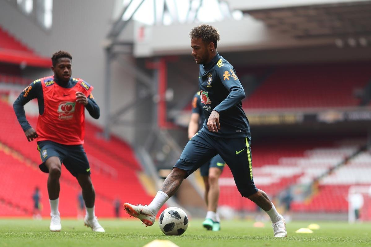 Veja imagens do último treino do Brasil antes do amistoso contra a Croácia