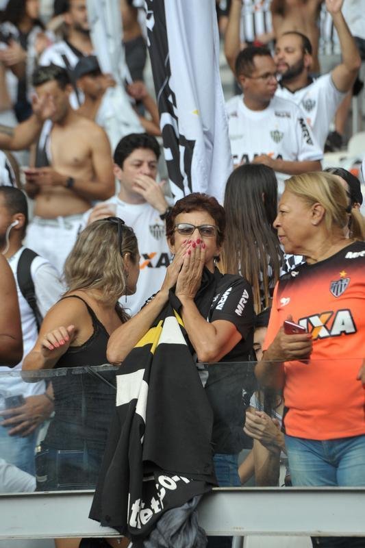 Fotos da torcida do Atltico na primeira final do Mineiro, contra o Cruzeiro, no Mineiro