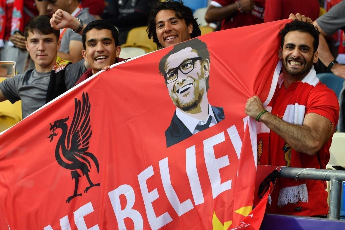 Torcidas de Real Madrid e Liverpool encheram o estdio Olmpico, de Kiev, na final da Champions