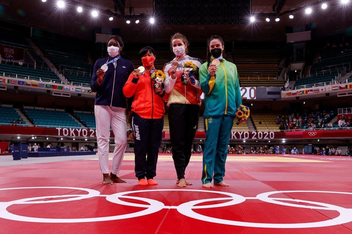 Mayra Aguiar venceu a sul-coreana  Hyunji Yoon com ippon e conquistou a medalha de bronze em Tquio