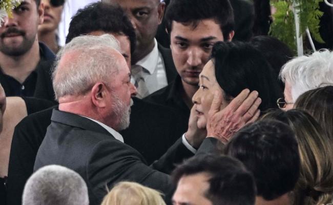 Lula foi  Vila Belmiro para se despedir de Pel