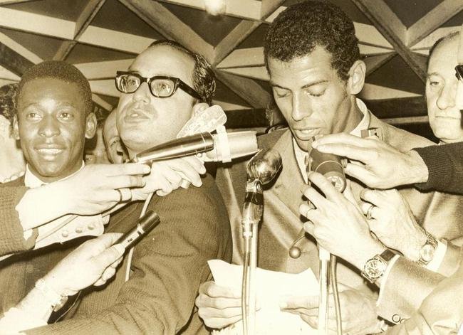 30/08/1970 - Pel com o ex-prefeito de So Paulo e polltico brasileiro Paulo Maluf