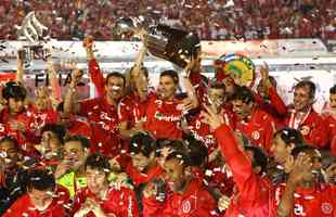 O Internacional foi  final da Libertadores trs vezes, nos anos de 1980, 2006 e 2010. O clube levantou a taa em 2006, sobre o So Paulo; e em 2010, sobre o Chivas Guadalajara-MEX.
