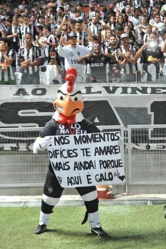 Torcida do Galo acompanhou o duelo entre o Alvinegro e o Jorge Wilstermann, no Mineiro