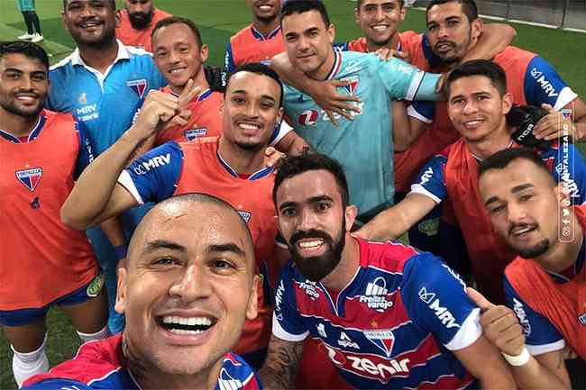 Wellington Paulista fez selfie na comemoração de gols do Fortaleza