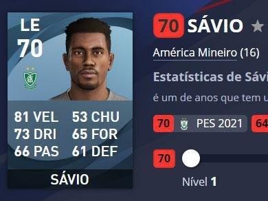 Sávio - América - Overall 70