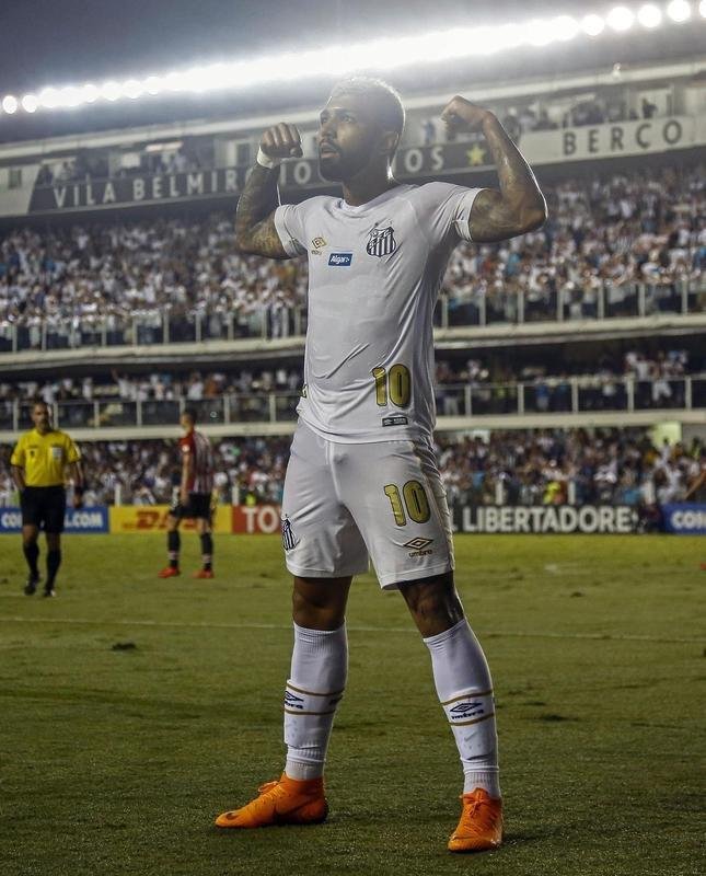 2018 - Rmulo, do Avai, Nelton, do Vitria, e Gabigol, do Santos (foto), foram os artilheiros com quatro gols